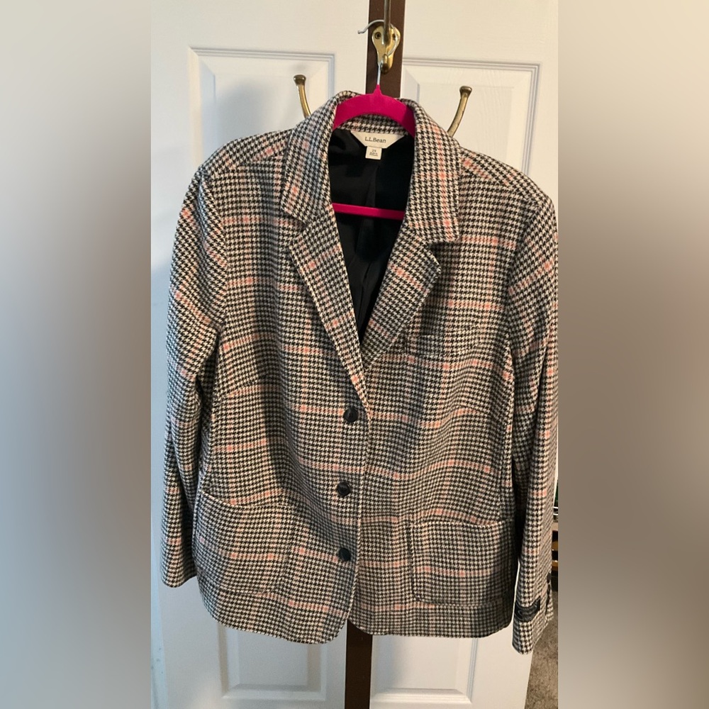 LL Bean Tweed Blazer 2X